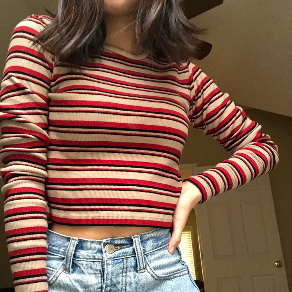 brandy melville striped sweater top